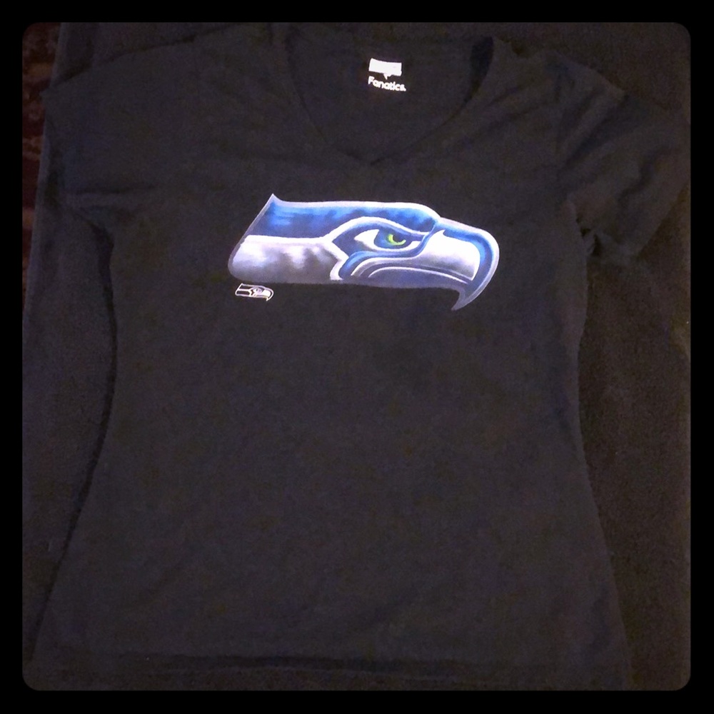Seahawks ladies V neck T-shirt